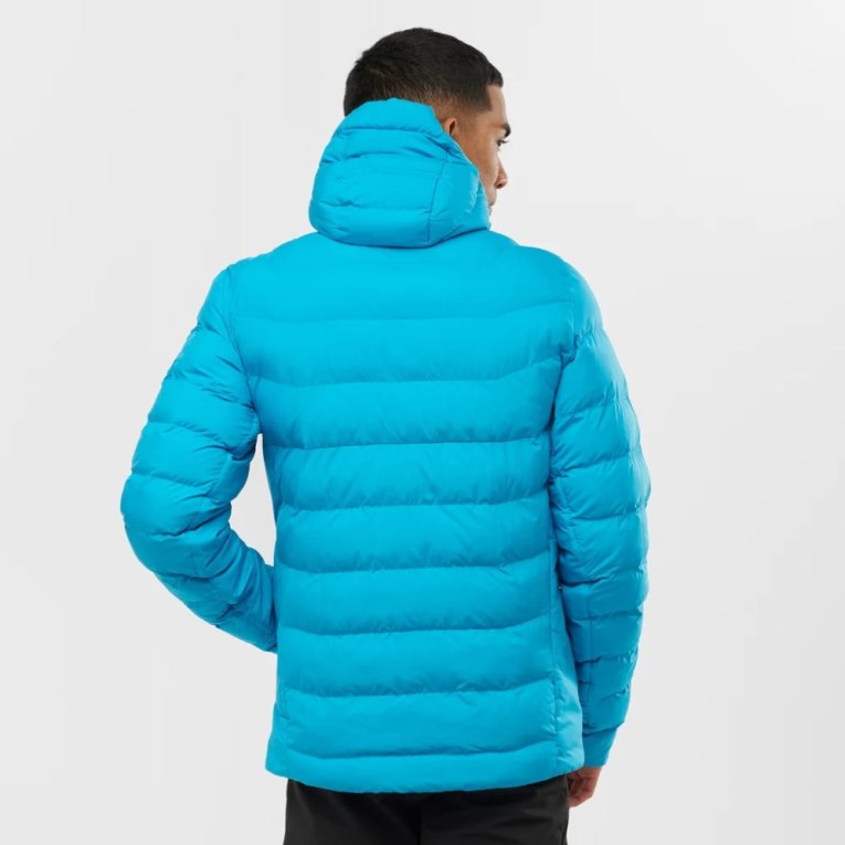 Salomon Essential Xwarm Men's Insulated Jackets Turquoise | CA 7J62